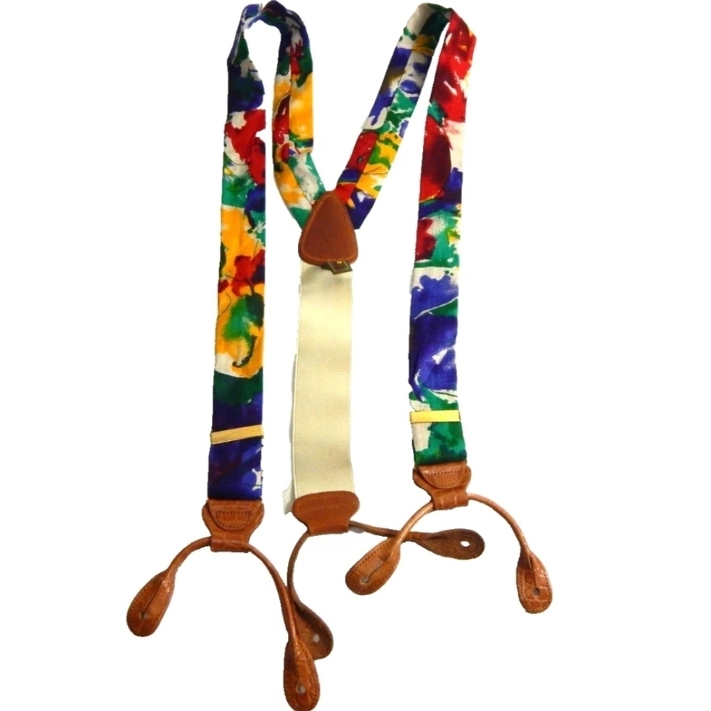 Trafalgar Colorful Linen Suspenders